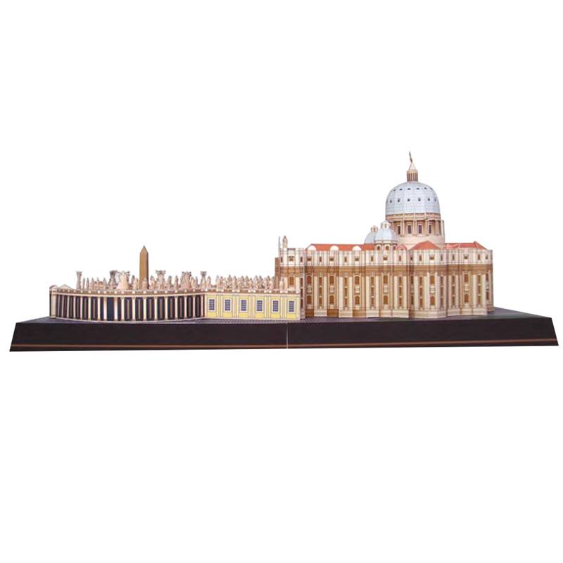 Vatican Saint Peter Basilica 3D Scale Model Handicrafts Model Building Kits