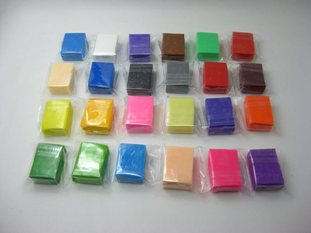 Bright Colors Polymer Modeling Clay Bars 24 pcs Set Clay Tools Handicrafts 1ef722433d607dd9d2b8b7: Outside US