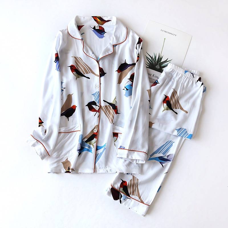 Comfortable Pajama Set with Print for Women