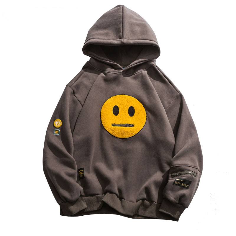 Men’s Emoji Themed Hoodie Clothing & Apparel Men's Fashion cb5feb1b7314637725a2e7: Dark Gray|White