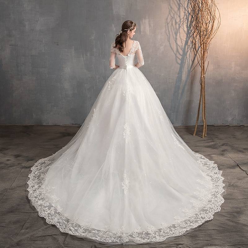 Long Lace Wedding Dress