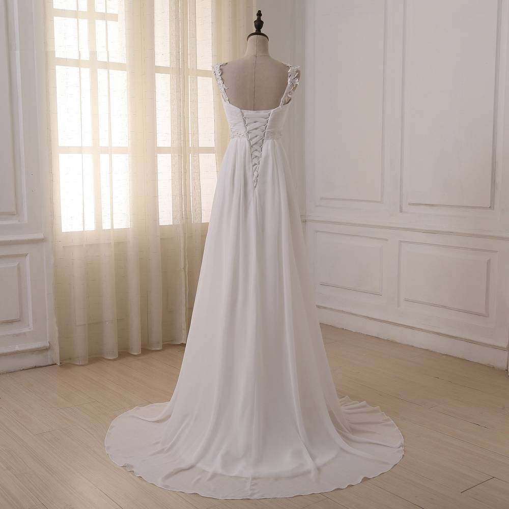 Delicate Chiffon Wedding Dress