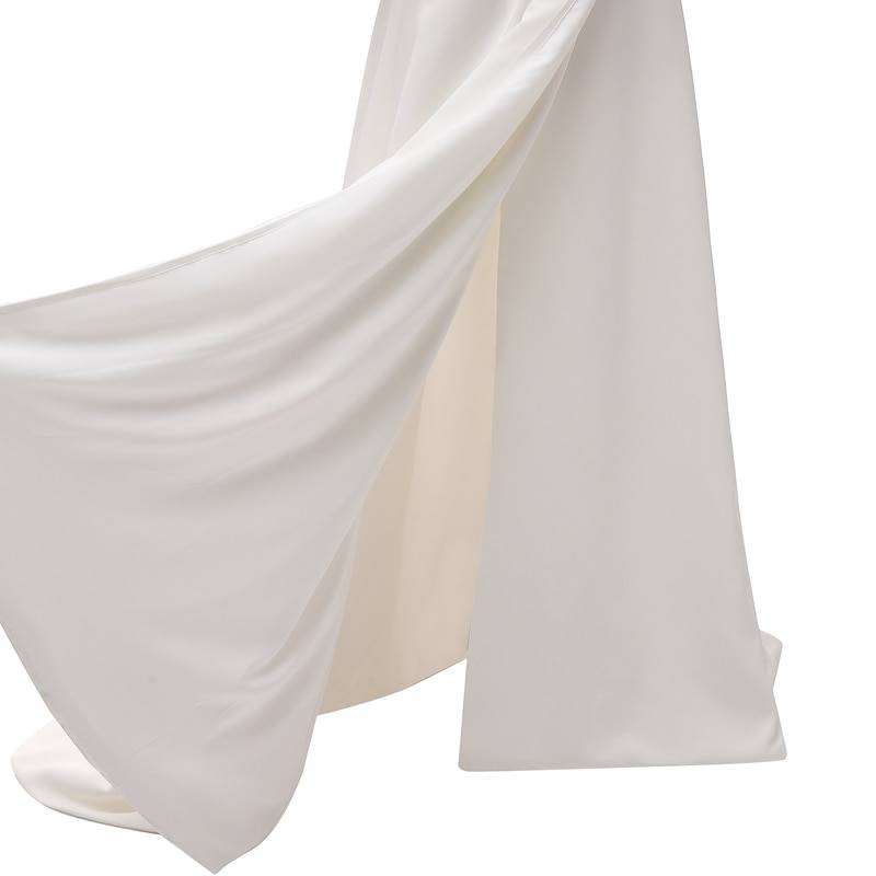 Women’s Solid Satin Bridal Dress Bridal Wedding cb5feb1b7314637725a2e7: White