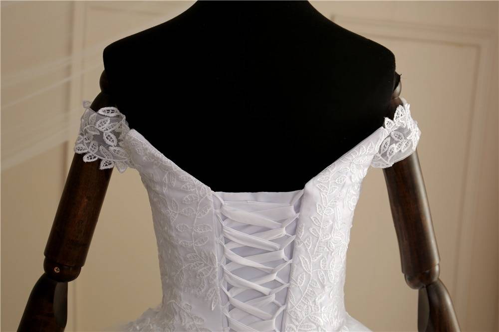 Luxury Off Shoulder Wedding Dress for Women