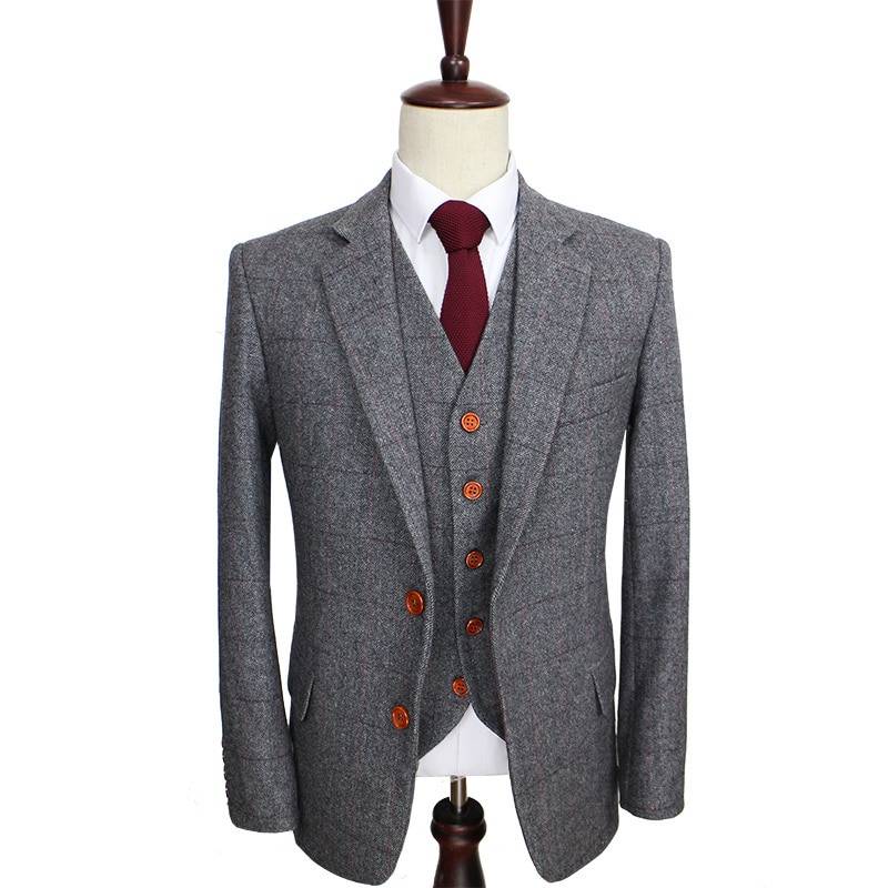 Men’s Classic Grey Groom Suit Groom Wedding 6f6cb72d544962fa333e2e: L|M|S|XL|XS|XXL|XXXL