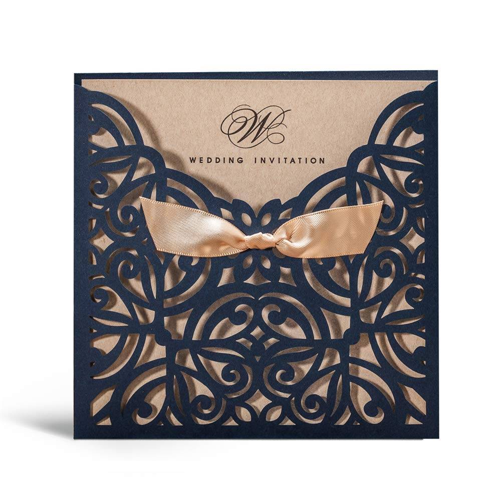 Square Wedding Invitation Card Invitations Wedding cb5feb1b7314637725a2e7: Black|White