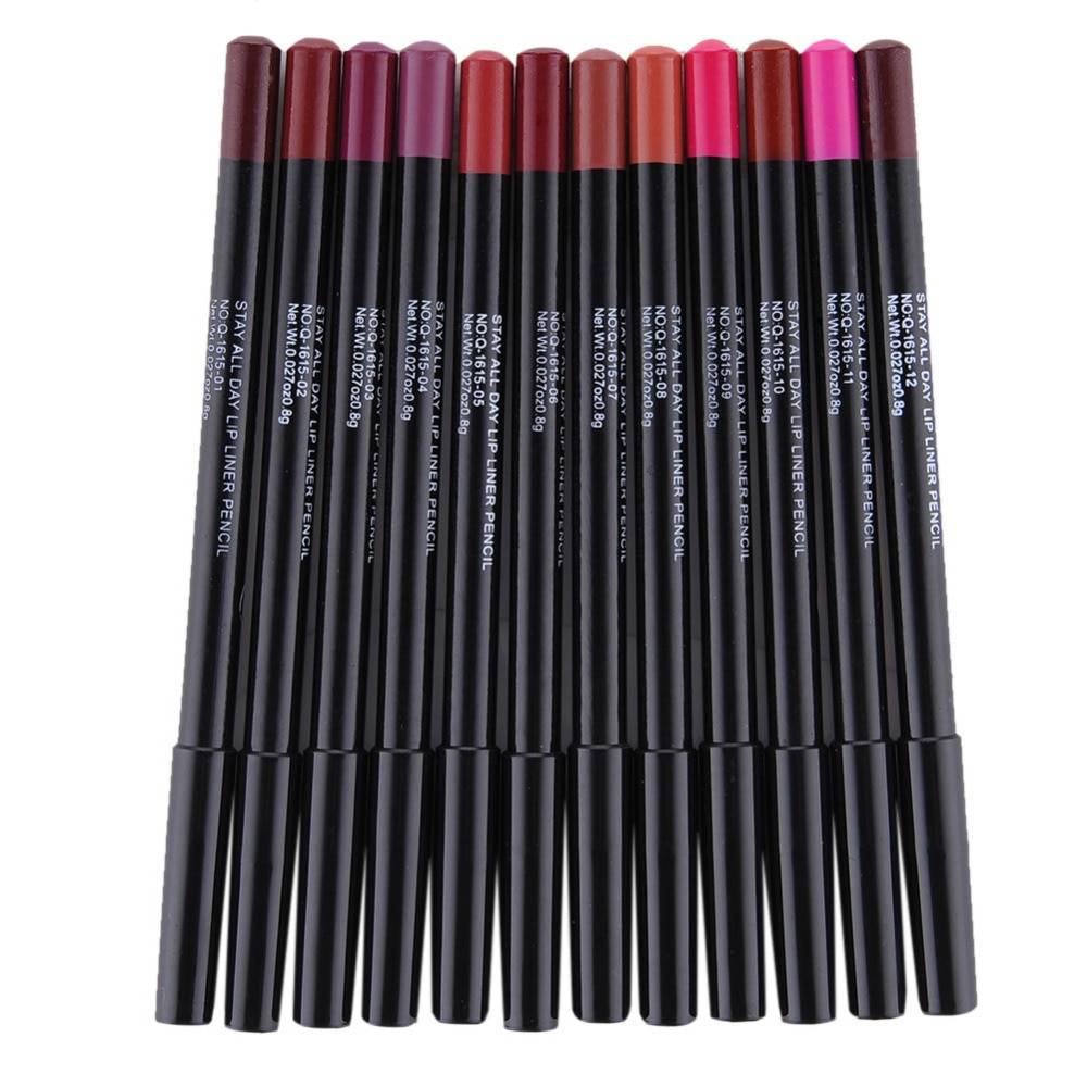 Waterproof Matte Lip Liner 12 Pcs Set Beauty & Wellness Lip Care cb5feb1b7314637725a2e7: 12 Pcs