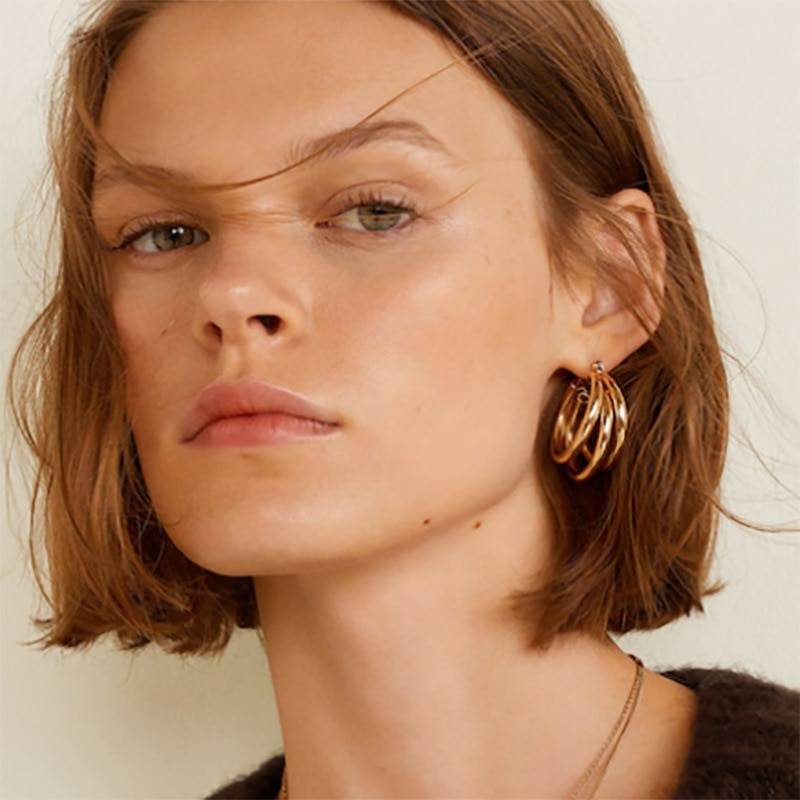 Women's Large Geometric Earrings