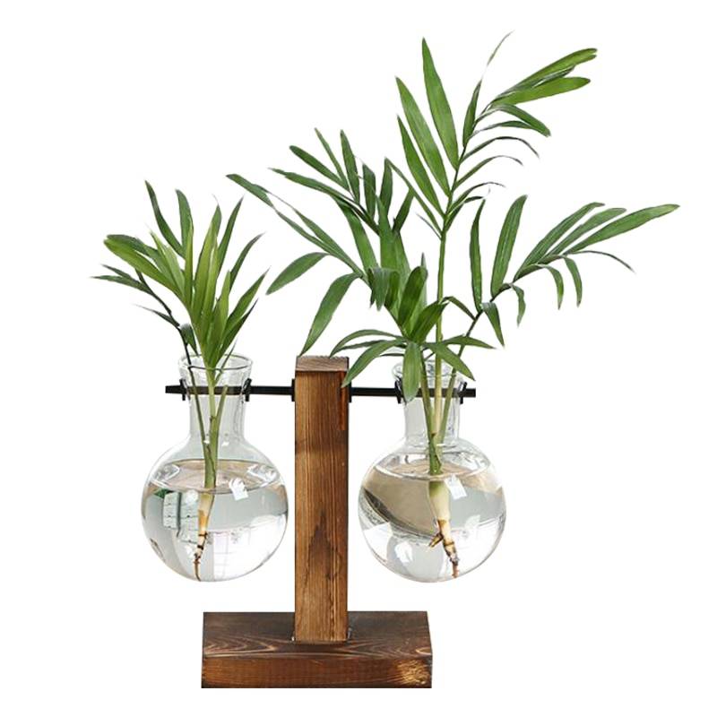Vintage Themed Stand with Glass Single Double Pot Garden Essentials Home & Garden cb5feb1b7314637725a2e7: Type A|Type B|Type C