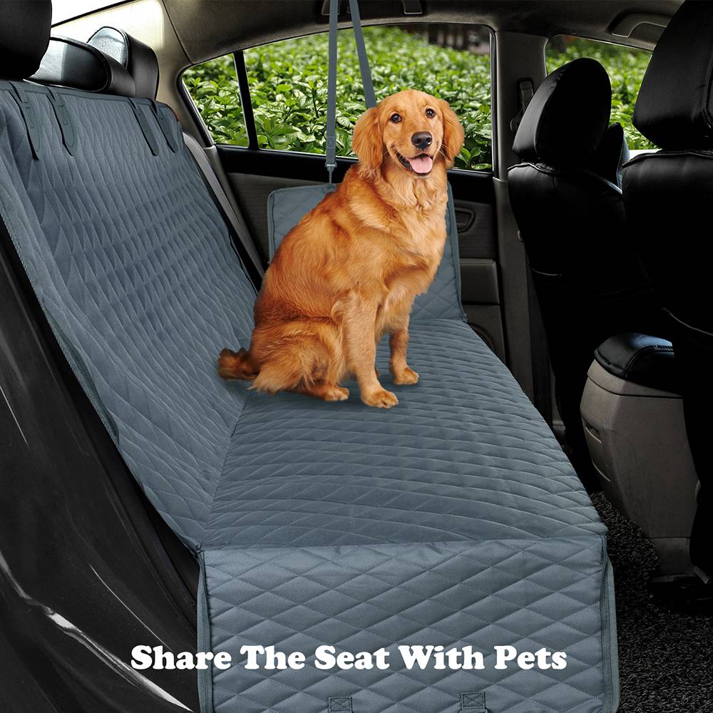 Quilted Pet Carrier for In-Car Use Accessories Pet Products cb5feb1b7314637725a2e7: Black|Grey
