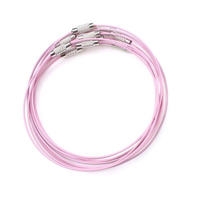 Stainless Steel Necklace Ropes Set of 10 pcs Beads & Jewelry Making Handicrafts cb5feb1b7314637725a2e7: Blue|Brown|Green|Light Pink|Mix|Pink|Purple|Silver