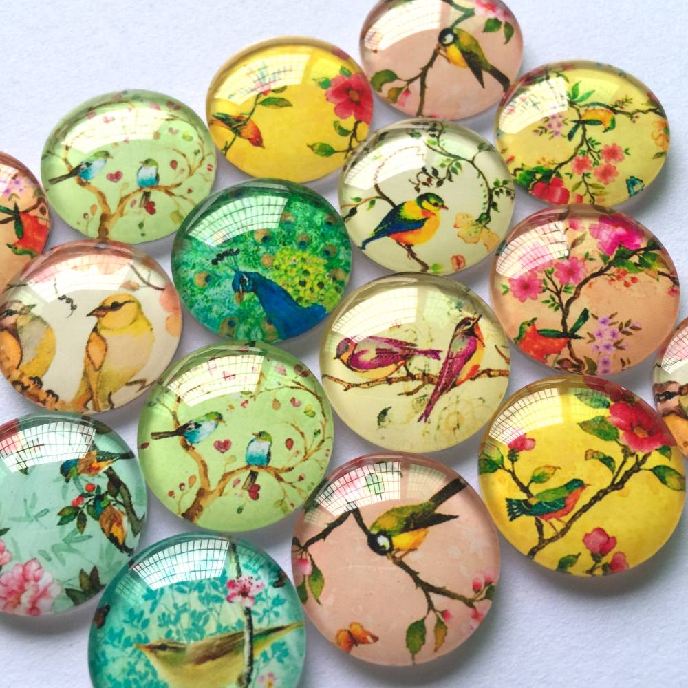 Bird Pattern Glass Cabochon Set Beads & Jewelry Making Handicrafts 6f6cb72d544962fa333e2e: 10 mm 50pcs|12 mm 50pcs|18 mm 20pcs|20 mm 20pcs|25 mm 20pcs|30 mm 10pcs|35 mm 5pcs|40 mm 5pcs