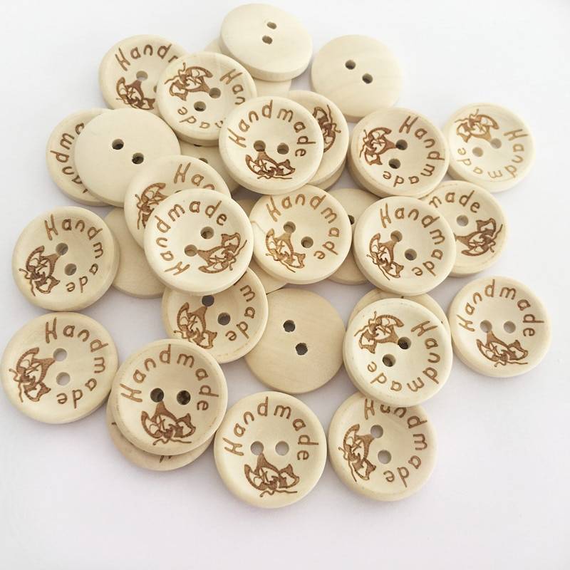 Handmade Wooden Sewing Buttons