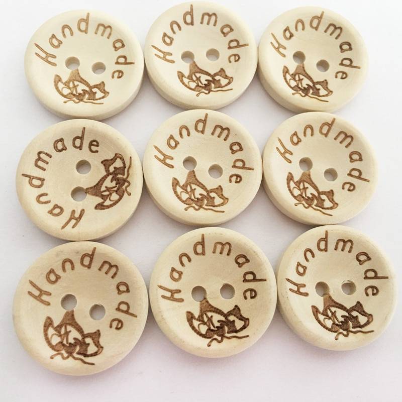 Handmade Wooden Sewing Buttons Handicrafts Sewing 694e8d1f2ee056f98ee488: 100 Pcs|50 Pcs