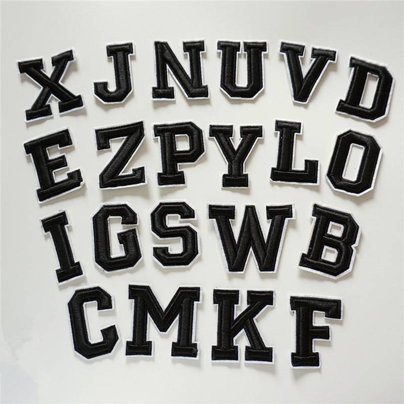 English Alphabet Themed Patches