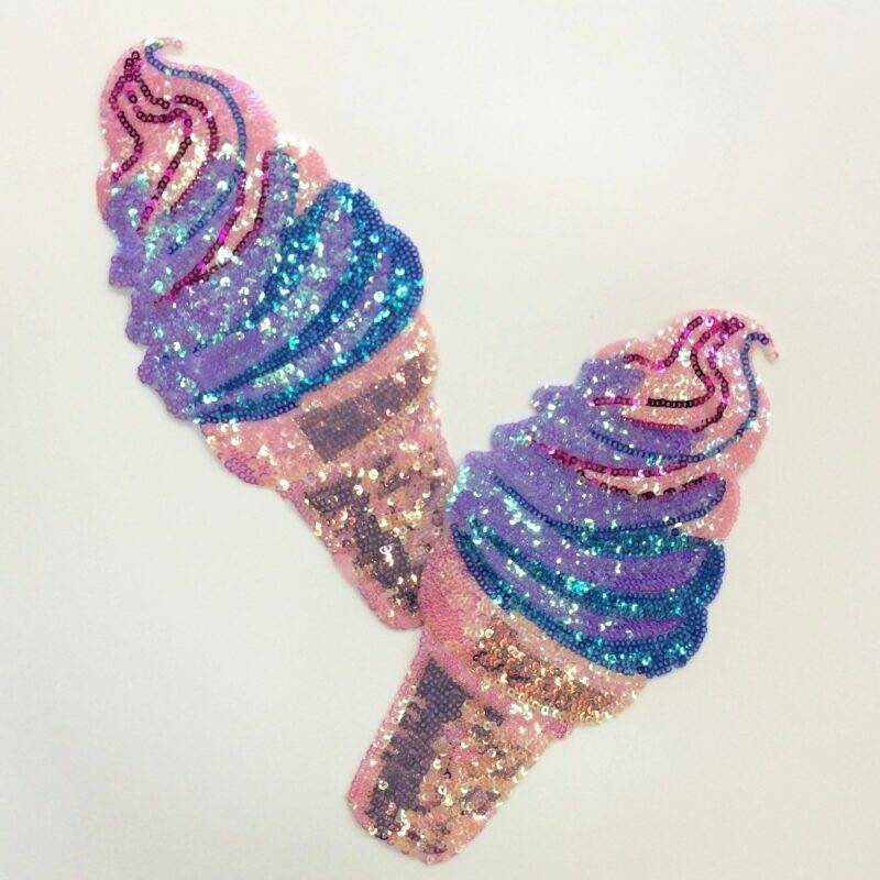 Ice Cream Designed Cloth Patch Embroidery Handicrafts New Arrivals