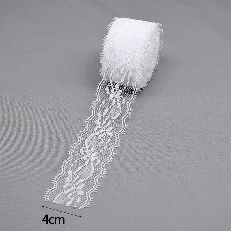 Trimming Lace Ribbon in White Color